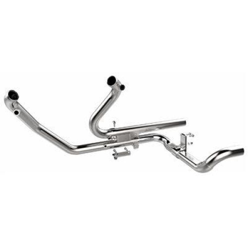 PartzBiz HD: 4402643-Tab ประสิทธิภาพ 09-16 Chrome 2-into-2 ท่อไอเสียท่อ Harley Touring FLH/T electra road glide street touring king