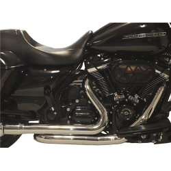 PartzBiz HD TAB-123-1203 - Tab Performance Chrome 2-n-2 Headpipe ป้องกันอย่างเต็มที่ Harley M8 Touring 17-Up