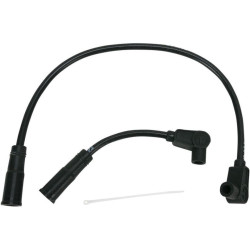 PartzBiz HD DSDS242601 - Sumax Taylor 8mm Spiro-Pro Black Colored Spark Plug Wires Harley 00-17 FX/FL FXD | 20031