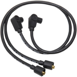 PartzBiz HD DSDS242030 - Sumax Taylor 8mm 24" L 90 Degree Spiro-Pro Black Spark Plug Wires Harley Custom | 76081