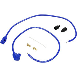 PartzBiz HD DSDS242034 - Sumax Taylor 8mm 24" L 90 Degree Spiro-Pro Blue Spark Plug Wires Harley Custom | 76681