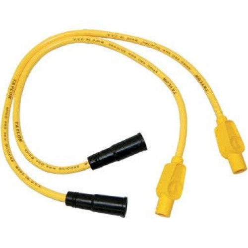 PartzBiz HD: 4402580-Taylor Yellow 8MM Custom Spark Plug Wire Set Harley Touring W/ Carb 99-06 | 20433