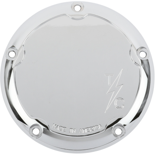 PartzBiz HD: 4402463-Thrashin Supply Chrome 5 Hole Derby Cover Dished Harley M8 Touring 17-Up