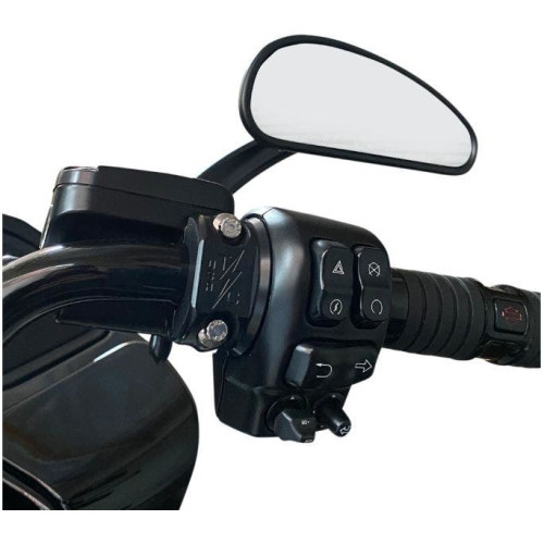 PartzBiz HD: 4402441-Thrashin Supply Co Black Machined 1" Brake Clutch Perch Clamps Harley ARP