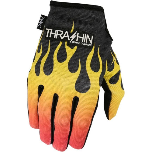 PartzBiz HD: 4402434-Thrashin Supply Company Flame Stealth Motorcycle Gloves PartzBiz HD: 4402434-Thrashin Supply Company Flame Stealth Motorcycle Gloves