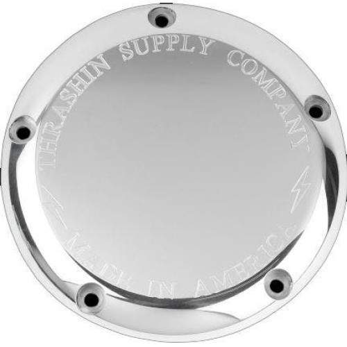 PartzBiz HD: 4402416-Thrashin Supply Polished Silver Classic Billet Derby Cover 5-Hole Evo TSC-3000-2 1107-0586 11070586 PartzBiz HD: 4402416-Thrashin Supply Polished Silver Classic Billet Derby Cover 5-Hole Evo TSC-3000-2 1107-0586 11070586