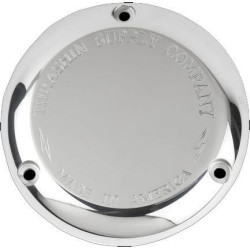 PartzBiz HD DS11070584 - Thrashin Supply Polished Silver Classic Billet Derby Cover 3-Hole Evo TSC-3000-2 1107-0584 11070584