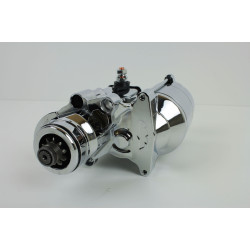 PartzBiz HD MW70-236 - Ultima Chrome Thunderfire Heavy Duty 1.4kw Starter Motor Harley 07-16 TC | 70-236