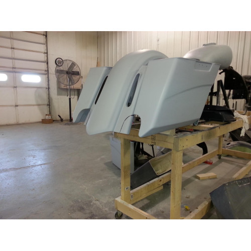 PartzBiz HD: 4402277-Top Shop New Viper Style Stretched Saddlebags for 93-13 Harley Touring
