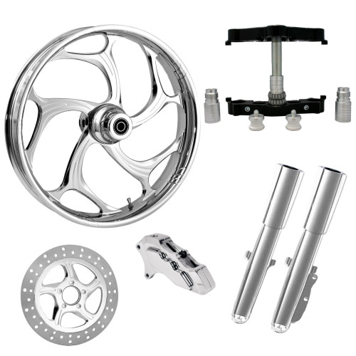 PartzBiz HD: 4402284-Torsion Chrome 23" Wheel Tire Single Side w/ Raked Triple Trees Lowers & Sliders | TORSION-SNGL-CHR-KIT-23PCKG PartzBiz HD: 4402284-Torsion Chrome 23" Wheel Tire Single Side w/ Raked Triple Trees Lowers & Sliders | TORSION-SNGL-CHR-KIT-23PCKG