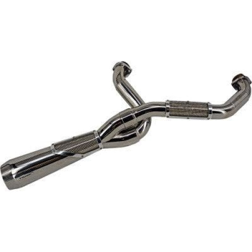 PartzBiz HD: 4402265-Trask TM-5110PO Polished Big Sexy 2-1 ท่อไอเสียประสิทธิภาพสูง Harley FLH M8 | TM-5110PO