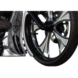 PartzBiz HD DS05040272 - Trask Chin Scoop สปอยเลอร์สำหรับ Harley FLH/T Touring W/ Raked Front End 98-08 | TM-2098