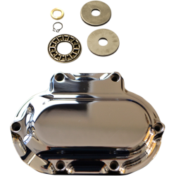 PartzBiz HD DS11070406 - Trask Chrome Hydraulic Clutch Actuator Side Cover 6 Hole Harley Big Twin 06-18 PartzBiz HD DS11070406 - Trask Chrome Hydraulic Clutch Actuator Side Cover 6 Hole Harley Big Twin 06-18