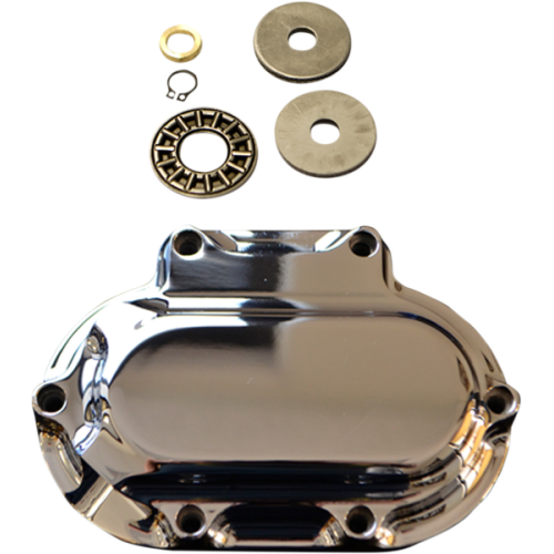 PartzBiz HD: 4402244-Trask Chrome Hydraulic Clutch Actuator Side Cover 6 Hole Harley Big Twin 06-18 PartzBiz HD: 4402244-Trask Chrome Hydraulic Clutch Actuator Side Cover 6 Hole Harley Big Twin 06-18