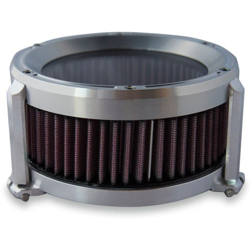 PartzBiz HD: 4402212-Trask Raw Machined Assault Charge High Flow Air Cleaner Milwaukee 8 Harley 17 | TM-1023R