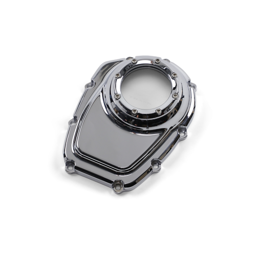 PartzBiz HD: 4402222-Trask TM-018CH Chrome Billet Assault Series Cam Cover w/ Window 17-Up Harley M8 Glide king electra road slim fat boy bob classic breakout camshaft aluminum plate upgrade replacement