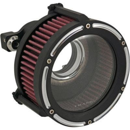 PartzBiz HD: 4402188-Trask TM-1022-RC Assault Charge High-Flow Air Cleaner Black Cut Harley Sportster 91-22 1010-2629 10102629 sportster best for davidson xl sporty nightster bobber custom perofmance