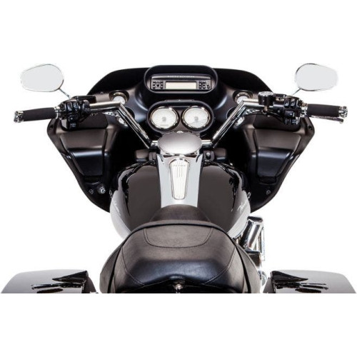 PartzBiz HD: 4402197-Trask TM-2020CH Chrome V-Line 1" 2+ Handlebars 99-13 Harley Road Glide 0601-2791 06012791