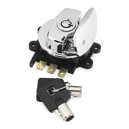 PartzBiz HD: 4402098-Twin Power ไฟฟ้า Fat Bob สวิตช์จุดระเบิดสไตล์ปลายถังติดตั้ง Harley 96-13 Repl OEM 370095 PartzBiz HD: 4402098-Twin Power ไฟฟ้า Fat Bob สวิตช์จุดระเบิดสไตล์ปลายถังติดตั้ง Harley 96-13 Repl OEM 370095