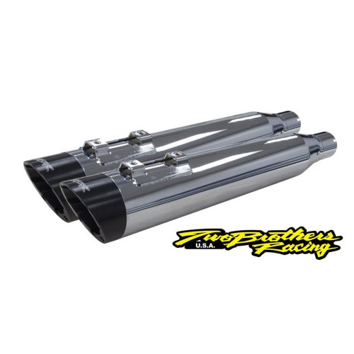 PartzBiz HD: 4402047-Two Brothers 0005-4380499D-S Chrome Dual Slip On Slash Cut 95-16 Harley FLH FLT 597018 exhaust touring electra glide PartzBiz HD: 4402047-Two Brothers 0005-4380499D-S Chrome Dual Slip On Slash Cut 95-16 Harley FLH FLT 597018 exhaust touring electra glide