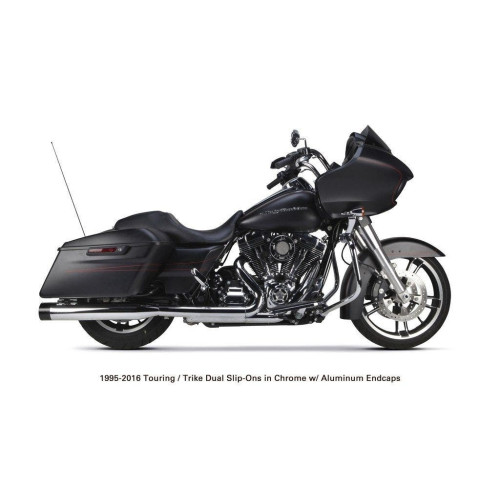 PartzBiz HD: 4402040-Two Brothers 005-4380499D Chrome Dual Slip On Mufflers 95-16 Harley FLH FLT 597725 exhaust touring electra glide PartzBiz HD: 4402040-Two Brothers 005-4380499D Chrome Dual Slip On Mufflers 95-16 Harley FLH FLT 597725 exhaust touring electra glide