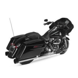 PartzBiz HD TBR005-4560499D-P - Two Brothers 005-4560499D-P Chrome Comp-S Shorty 2-1 Dual Slip On 17-19 Harley M8 597732 2 into 1 performance headers exhaust ceramic polished stainless steel 