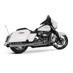 PartzBiz HD TBR005-4640199 - Two Brothers 005-4640199 Chrome Comp-S Shorty 2-1 Full System 17-18 Harley M8 597733 2 into 1 performance headers exhaust ceramic polished stainless steel 