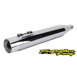 PartzBiz HD TBR005-4640199-P - Two Brothers 005-4640199-P Chrome Comp-S Shorty 2-1 Full System 17-18 Harley M8 597735 2 into 1 performance headers exhaust ceramic polished stainless steel 