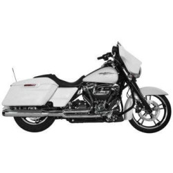PartzBiz HD TBR005-4680199 - Two Brothers 005-4680199 Chrome Comp-S Shorty 2-1 Full System 17-18 Harley M8 597736 2 into 1 performance headers exhaust ceramic polished stainless steel 