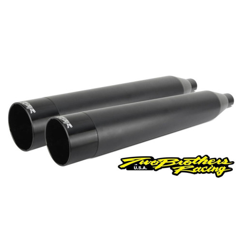 PartzBiz HD: 4401897-Two Brothers005-4380499D-B Black Dual Slip On Mufflers 95-16 Harley FLH FLT 597726 exhaust touring electra glide PartzBiz HD: 4401897-Two Brothers005-4380499D-B Black Dual Slip On Mufflers 95-16 Harley FLH FLT 597726 exhaust touring electra glide