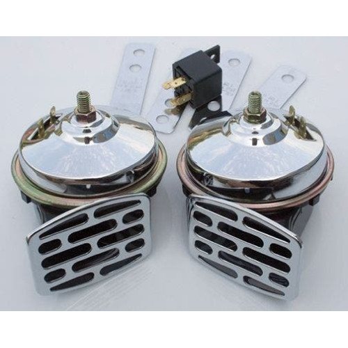 PartzBiz HD: 4401865-Ultima 16-17 Chrome Plated 12V Universal Air Horn 107 dB Harley or Custom replacement oe honk best for safety electrical PartzBiz HD: 4401865-Ultima 16-17 Chrome Plated 12V Universal Air Horn 107 dB Harley or Custom replacement oe honk best for safety electrical