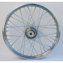 PartzBiz HD MW36-327 - Ultima 36-327 Chrome 40 Spoke 21 x 1.85" Front Wheel Harley FL 73-83 chopper classic old school wire custom bagger replacement best for performance motorcycle PartzBiz HD MW36-327 - Ultima 36-327 Chrome 40 Spoke 21 x 1.85" Front Wheel Harley FL 73-83 chopper classic old school wire custom bagger replacement best for performance motorcycle