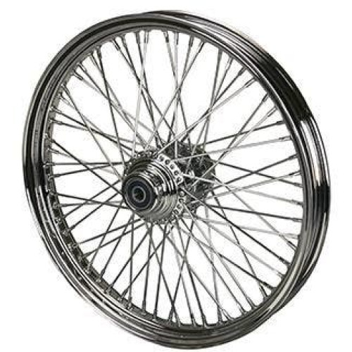 PartzBiz HD: 4401827-Ultima 36-412 Chrome 60 Spoke ล้อหน้า w/ Billet Hub 21” x 2.15” Harley Custom Chopper อัพเกรดเปลี่ยนขอบ Spokes Softail