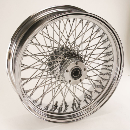 PartzBiz HD: 4401796-ล้อหลัง Ultima 36-503 Chrome 80 Spoke พร้อมดุม Billet 18”x 8.50” เพลา 1”