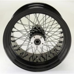 PartzBiz HD MW36-661 - Ultima 36-661 Black / Chrome Billet 60 Spoke 18 x 10.5 ”ล้อหลัง 1 ” Axle 00-07 Harley Davidson Custom Chopper Bike Motorcycle Rim Classic Upgrade Replacement PartzBiz HD MW36-661 - Ultima 36-661 Black / Chrome Billet 60 Spoke 18 x 10.5 ”ล้อหลัง 1 ” Axle 00-07 Harley Davidson Custom Chopper Bike Motorcycle Rim Classic Upgrade Replacement