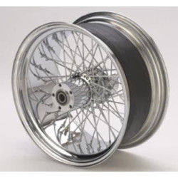 PartzBiz HD MW36-960 - Ultima 36-960 Chrome 60 Spoke Rear Wheel w/ Billet Hub 18” x 8.50” 1” Axle Harley Davidson Chopper Bike Motorcycle Custom Upgrade Replacement Rim Hub Wire Old School Classic PartzBiz HD MW36-960 - Ultima 36-960 Chrome 60 Spoke Rear Wheel w/ Billet Hub 18” x 8.50” 1” Axle Harley Davidson Chopper Bike Motorcycle Custom Upgrade Replacement Rim Hub Wire Old School Classic