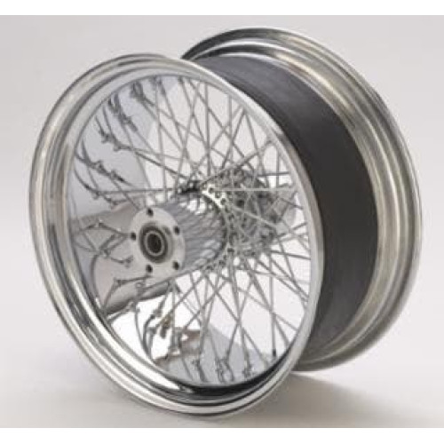 PartzBiz HD: 4401776-Ultima 36-960 Chrome 60 Spoke Rear Wheel w/ Billet Hub 18‚Äù x 8.50‚Äù 1" Axle Harley Davidson Chopper Bike Motorcycle Custom Upgrade Replacement Rim Hub Wire Old School Classic