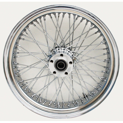 PartzBiz HD: 4401785-ล้อหลัง Ultima 36-970 Chrome 60 Spoke พร้อมดุม Billet 16”x 3.5” เพลา 1”
