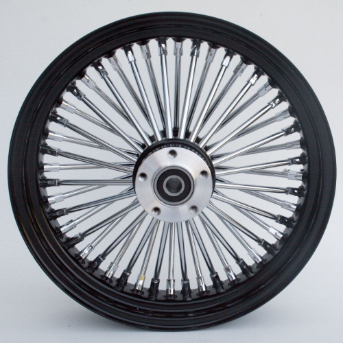 PartzBiz HD: 4401750-Ultima 37-521 Black Fat King 48 Spoke ล้อหลัง 18 ”x3.5” Custom Harley