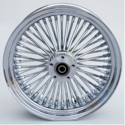 PartzBiz HD MW37-531 - Ultima 37-531 Chrome Fat King 48 Spoke Rear Wheel พร้อมดุม Billet 16 ”x5.5 ” เพลา 1 ” PartzBiz HD MW37-531 - Ultima 37-531 Chrome Fat King 48 Spoke Rear Wheel พร้อมดุม Billet 16 ”x5.5 ” เพลา 1 ”
