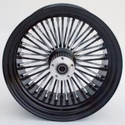 PartzBiz HD MW37-545 - Ultima 37-545 Chrome Black 48 King Spoke 18 x 10.5” ล้อหลัง 1” เพลา 00-07 Harley Davidson Custom Chopper Bike Motorcycle Rim Classic Upgrade Replacement PartzBiz HD MW37-545 - Ultima 37-545 Chrome Black 48 King Spoke 18 x 10.5” ล้อหลัง 1” เพลา 00-07 Harley Davidson Custom Chopper Bike Motorcycle Rim Classic Upgrade Replacement