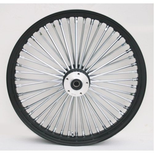 PartzBiz HD: 4401767-Ultima 37-561 ล้อหน้า Black Fat King 48 ก้าน พร้อมดุม Billet 26 ”x3.5 ” Dual
