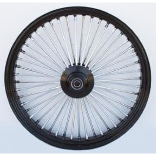 PartzBiz HD: 4401727-Ultima 37-563 Black Narrow King 48 Spoke Front Wheel 21"x2.15" Single