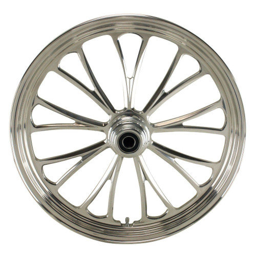 PartzBiz HD: 4401713-ล้อหน้าอลูมิเนียม Ultima 37-634 Manhattan ขัดเงา 18”x3.5” โรเตอร์เดี่ยว