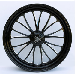 PartzBiz HD MW37-668 - ล้อหน้าอลูมิเนียม Ultima 37-668 Black Manhattan 18 ”x3.5” Single Rotor PartzBiz HD MW37-668 - ล้อหน้าอลูมิเนียม Ultima 37-668 Black Manhattan 18 ”x3.5” Single Rotor