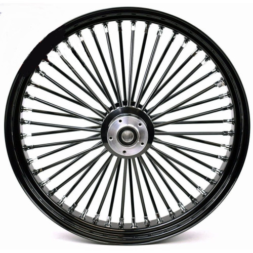 PartzBiz HD: 4401704-ล้อหน้า Ultima 37-725 Black Fat King 48 ก้าน พร้อมดุม Billet 23 ”x3.5 ” Dual