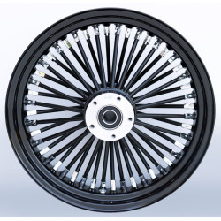 PartzBiz HD MW37-731 - Ultima 37-731 Black Fat King 48 Spoke Rear Wheel 18"x10.5" Custom Harley PartzBiz HD MW37-731 - Ultima 37-731 Black Fat King 48 Spoke Rear Wheel 18"x10.5" Custom Harley