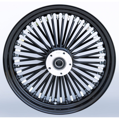 PartzBiz HD: 4401668-Ultima 37-731 Black Fat King 48 Spoke ล้อหลัง 18 ”x10.5” Custom Harley