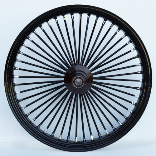 PartzBiz HD: 4401670-ล้อหน้า Ultima 37-735 Black Fat King 48 ก้าน พร้อมดุม Billet 26 ”x3.5 ” เดี่ยว