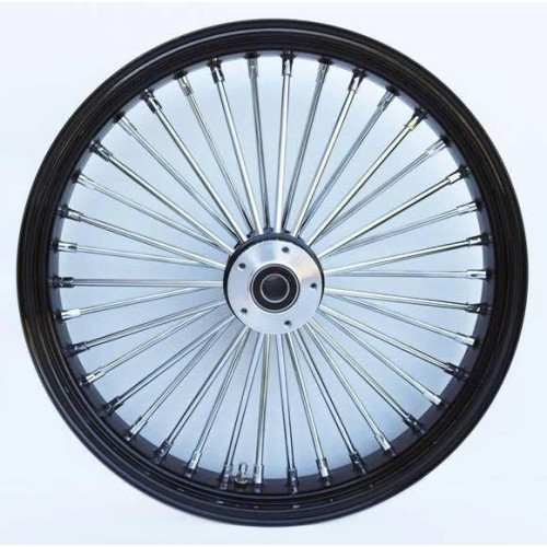 PartzBiz HD: 4401675-Ultima 37-754 Chrome & Black 38 King Spoke 21x3.5 แผ่นดิสก์คู่ล้อหน้า Harley Davidson Custom Chopper Bike ขอบรถจักรยานยนต์ Classic Upgrade Replacement PartzBiz HD: 4401675-Ultima 37-754 Chrome & Black 38 King Spoke 21x3.5 แผ่นดิสก์คู่ล้อหน้า Harley Davidson Custom Chopper Bike ขอบรถจักรยานยนต์ Classic Upgrade Replacement